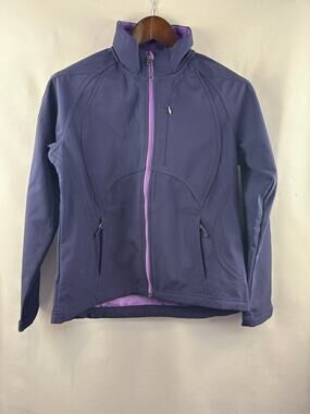 Women’s Double Diamond Small Dark Purple Ski Windbreaker